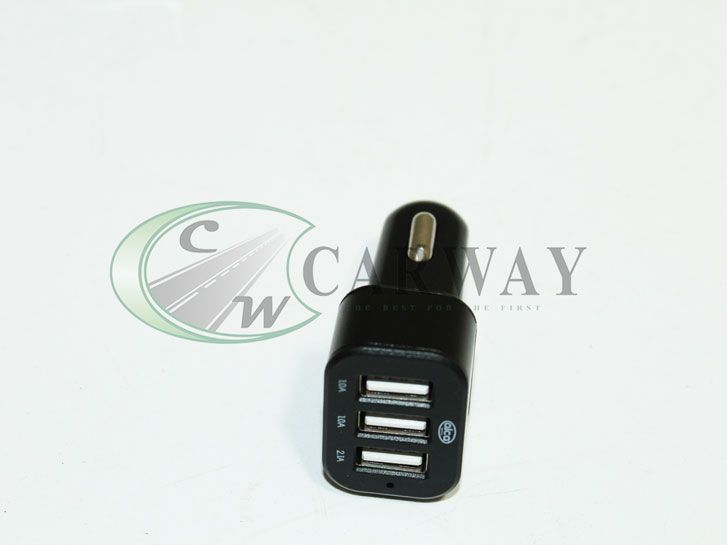 Зарядний пристрій 3 USB чорний 510510 Alca