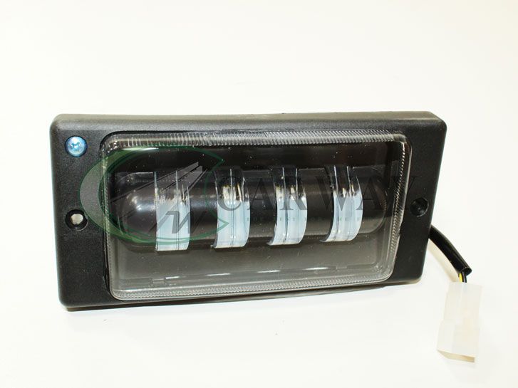 Фара противотуманная ВАЗ 2110-12 (к-т 2шт) LED с линзой, черная рамка LA HY-174-4LED LADA Lavita