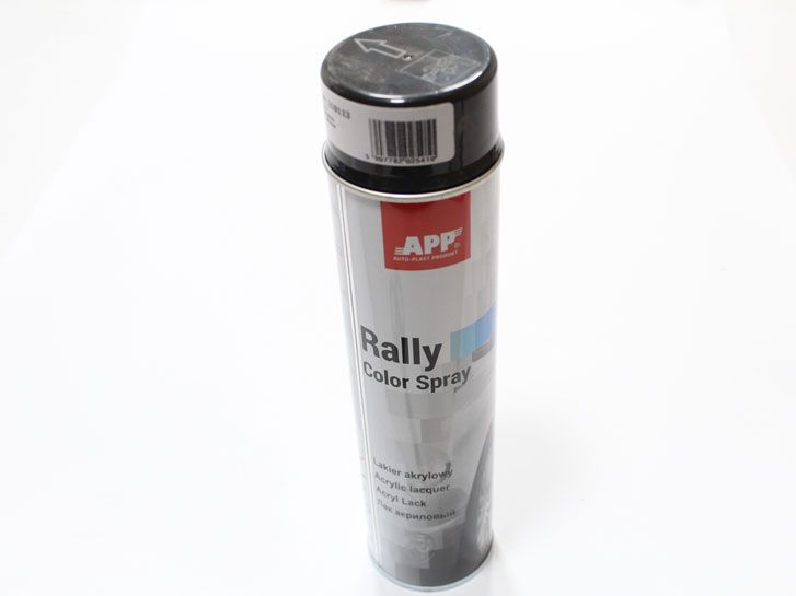 Краска черный глянец (0,600 мл) APP Rally Color Spray
